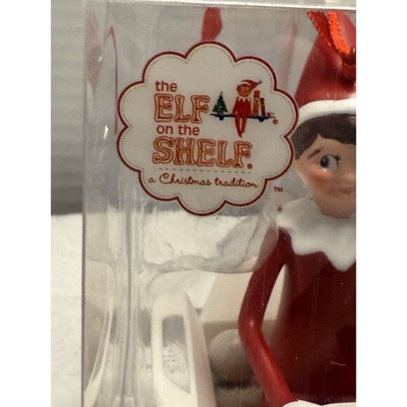NEW Dunkin Donuts Elf on the Shelf Christmas Ornament 2022 In Munchkin Sleigh - Picture 7 of 9